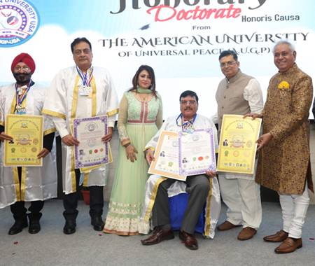 IAWA with AUGP,( USA) Felicitated Global Peace Ambassadors at Constitution Club on 2nd August 2025